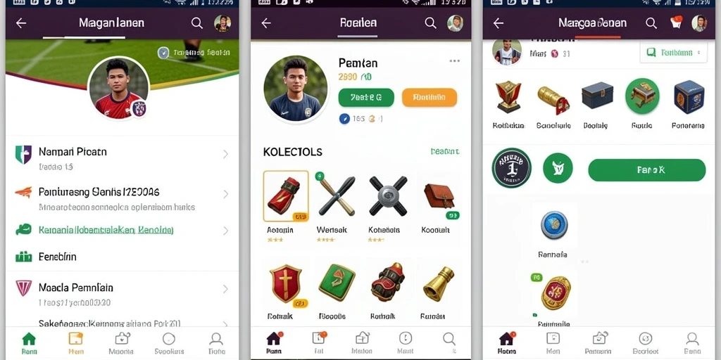 Menampilkan statistik pemain yang lengkap.