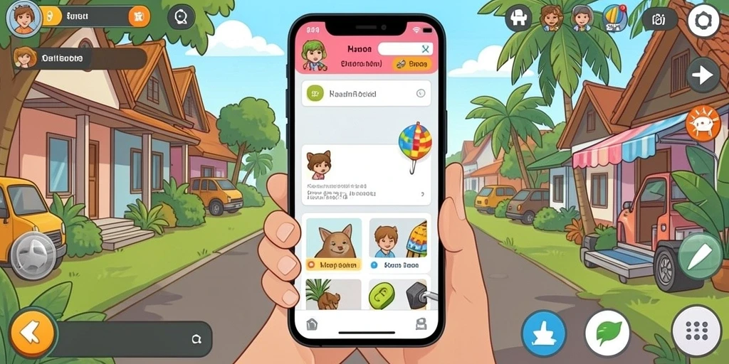 Screenshot menampilkan interaksi tim dalam mode multiplayer.