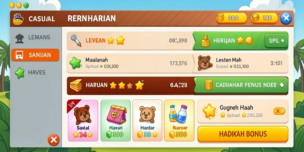 Interaksi sosial yang menyenangkan dengan teman.